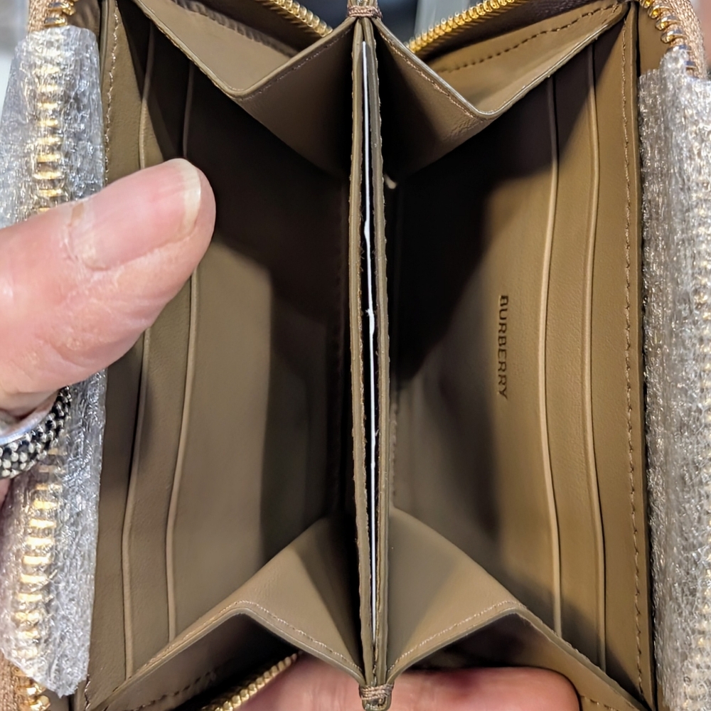 Burberry Check Mini Compact Wallet - Picture 6 of 10